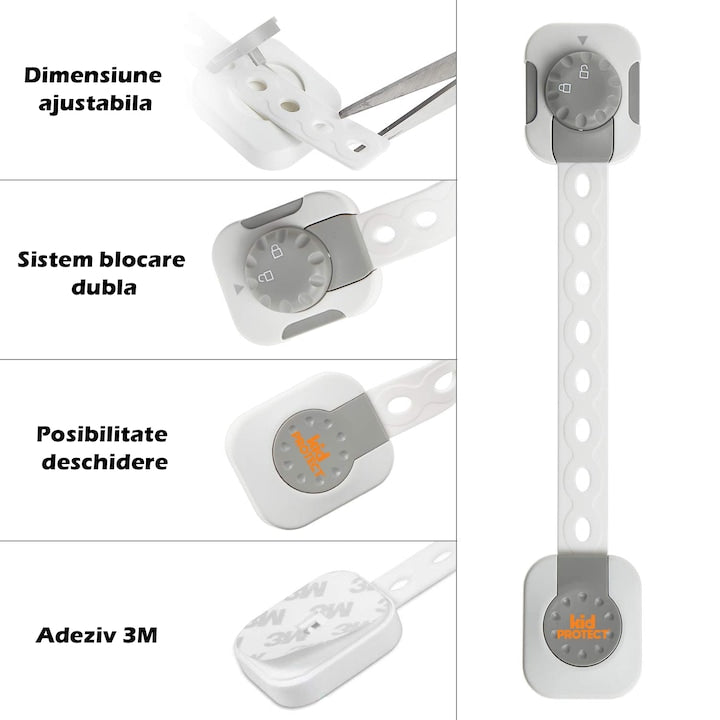 Siguranta usi copii, KidProtect set 6 bucati Siguranta usi copii, KidProtect set 6 bucati